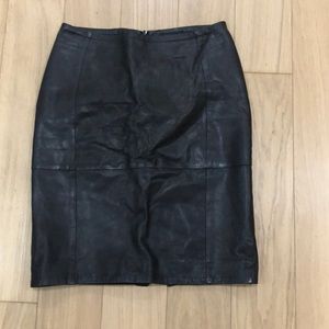 Emporio Armani leather skirt